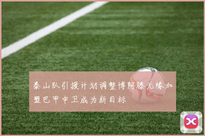 泰山队引援计划调整博阿滕无缘加盟巴甲中卫成为新目标